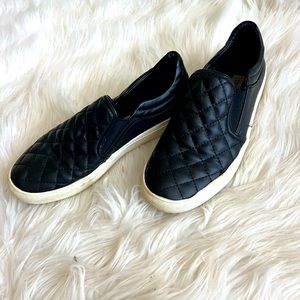 Steve Madden Slip on Black Shoes